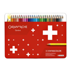 KLEURPOTLODEN CARAN D’ACHE SWISSCOLOR SET A 30 STUKS