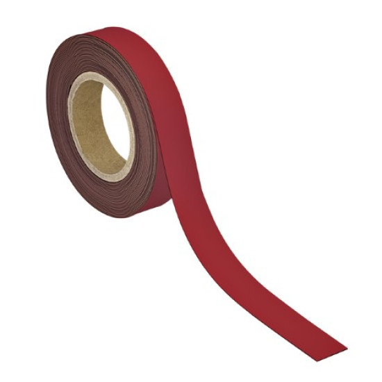 MAGNEETBAND MAUL SCHRIJFBAAR 10MX30MMX1MM ROOD