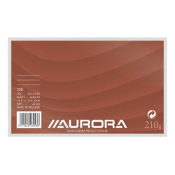 SYSTEEMKAART AURORA 200X125MM LIJN 210GR WIT 100VEL