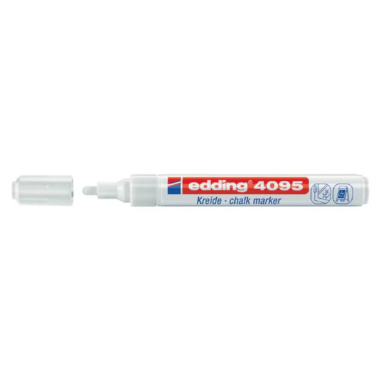 KRIJTSTIFT EDDING 4095/1 ROND 2-3MM WIT