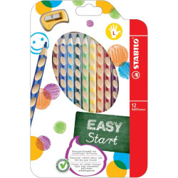 KLEURPOTLODEN STABILO 331 EASYCOLORS LINKSHANDIG ASS SET A 12 STUKS