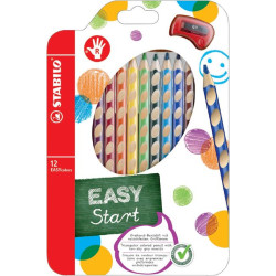 KLEURPOTLODEN STABILO 331 EASYCOLORS RECHTSHANDIG ASS SET A 12 STUKS