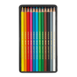 KLEURPOTLODEN CARAN D’ACHE SWISSCOLOR AQUAREL SET A 12 STUKS