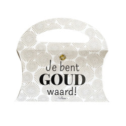 SNOEP TASJE - GOUD WAARD