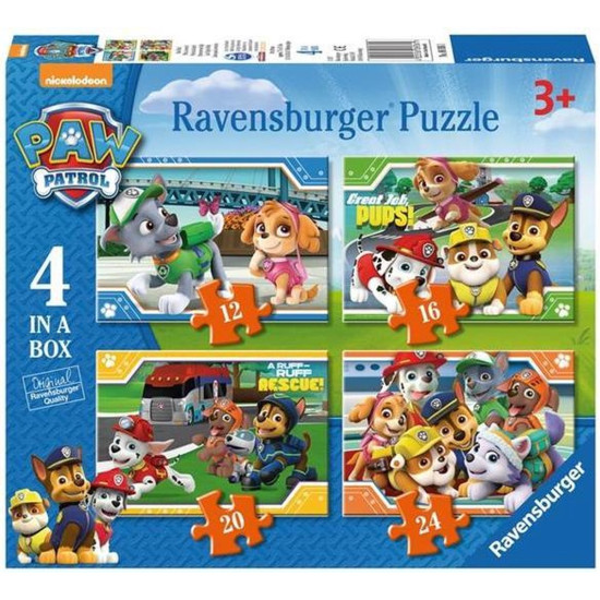 RBPuzzel Paw Patrol 4 in a box