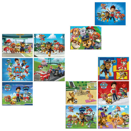 Puzzel Paw Patrol 12 puzzel pack