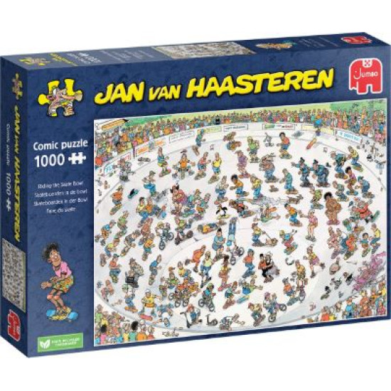 Skateboarden in de bowl - JvH (1000)