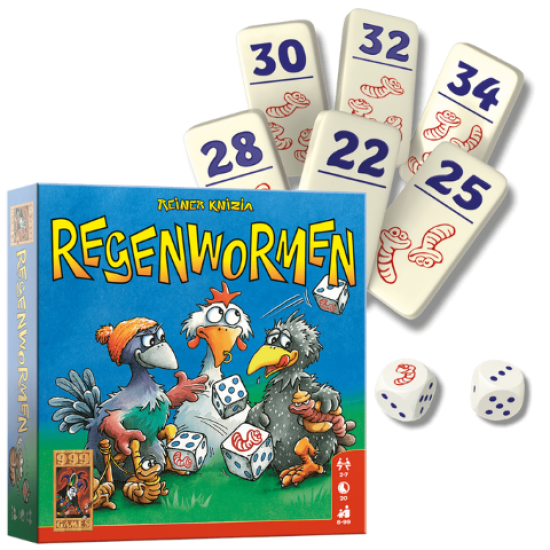 REGENWORMEN -DOBBELSPEL