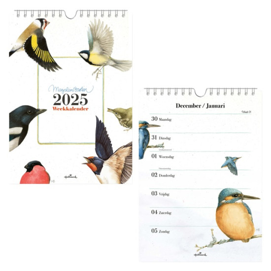 WEEKKALENDER 2025 HALLMARK MARJOLEIN BASTIN 165X230 VOGELS