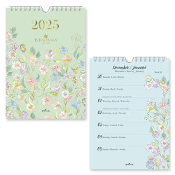 WEEKKALENDER 2025 HALLMARK TURNOWKSY 165X230 BLOEMEN