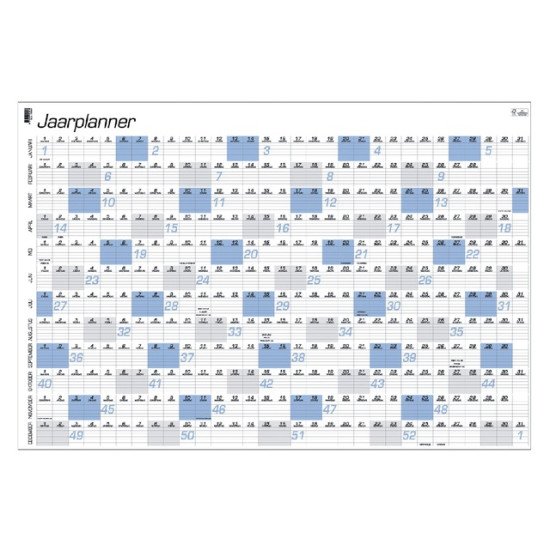 JAARPLANKALENDER QUANTORE A1 84X57CM