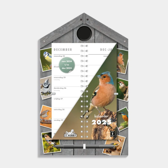 OMSLAGKALENDER WEEK LUXE VOGELS