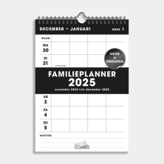 Familieplanner Spiraal D1 2025