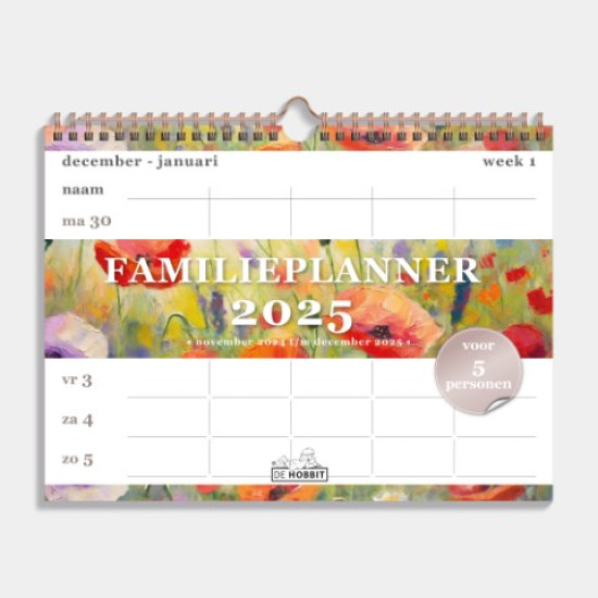 Familieplanner Spiraal D2 2025