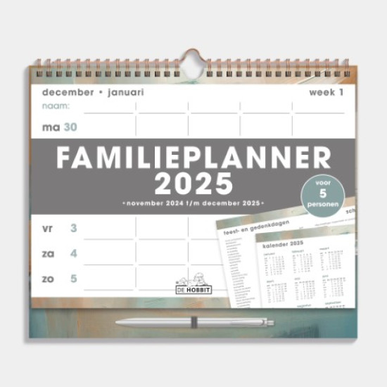 Familieplanner Spiraal D6 2025