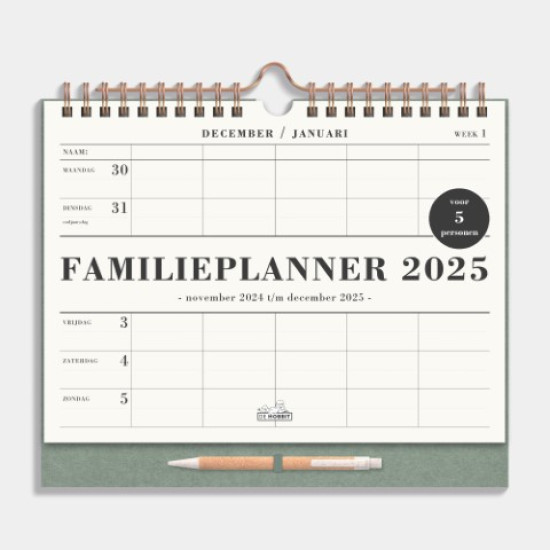 Familieplanner Spiraal D7 2025