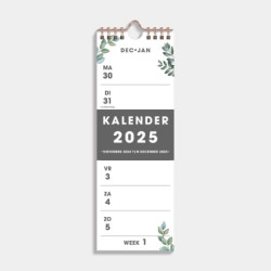 Weekkalender Smal D2 2025