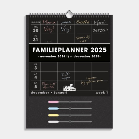 Familieplanner Markers D3 2025