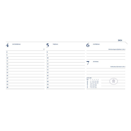 AGENDA RYAM MEMOPLAN 7 MUNDIOR 7DAGEN/2PAGINA’S LANDSCAPE ZWART