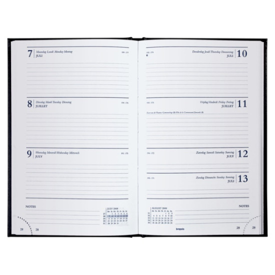 AGENDA 2025 BREPOLS SATURNUS LIMA 7D/1P BLAUW