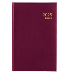 AGENDA 2025 BREPOLS SATURNUS LUXE 1D/1P BORDEAUX